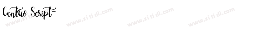 Centrio Script字体转换